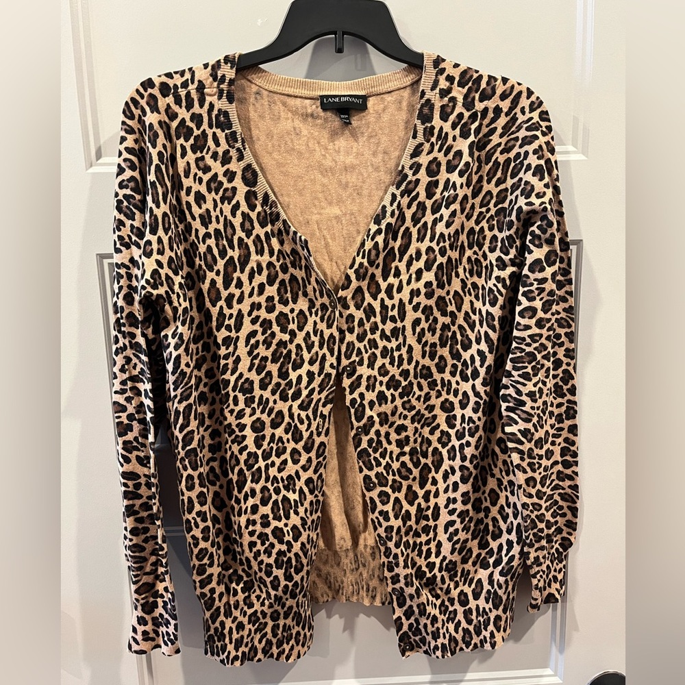 Leopard print cardigan